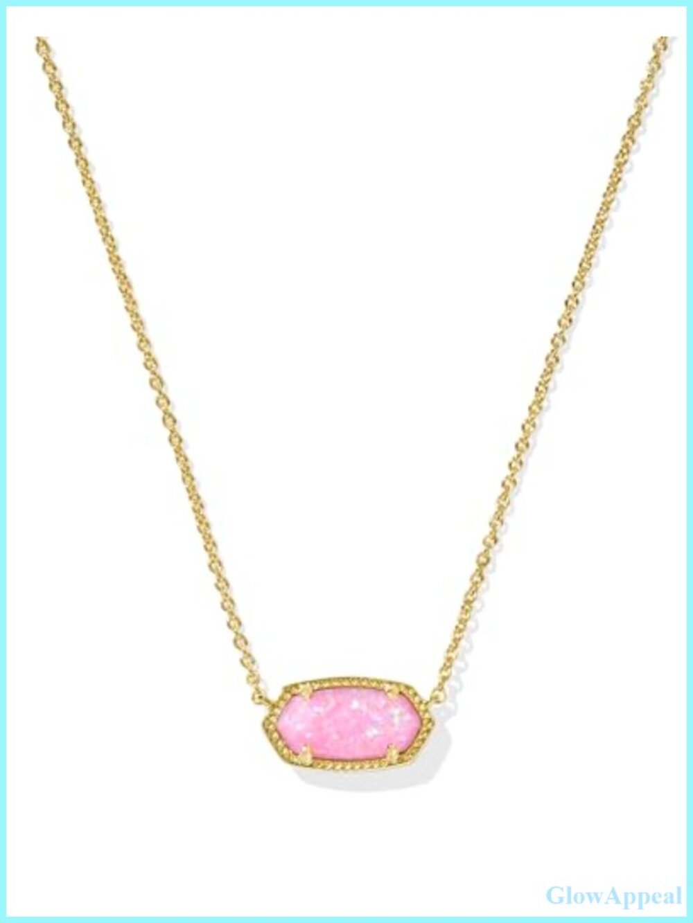 14k Gold-Plated Pendant Necklace 15in Chain with Extender